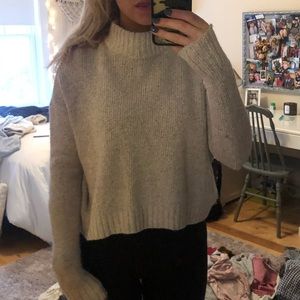 Gray/White American Eagle Turtleneck
